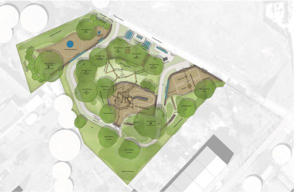 Brebacher Kletterwald_Lageplan Entwurfsplanung